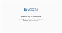 Desktop Screenshot of leadwisewindows.com
