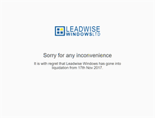 Tablet Screenshot of leadwisewindows.com